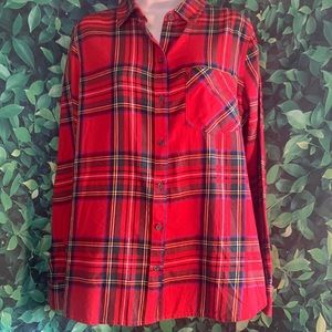 Old Navy│Christmas Tartan Plaid Flannel